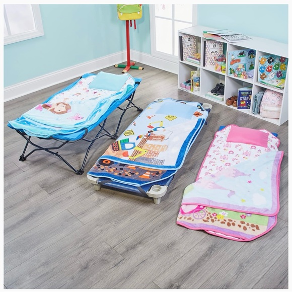 Cot Kids Nap Mat Toddler Preschool Daycare Bedding Cover with Blanket pillow - Picture 9 of 11
